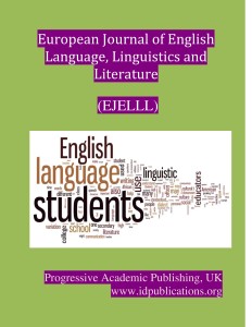Cover Page, European Journal of English language, Linguistics and Literature-page-001